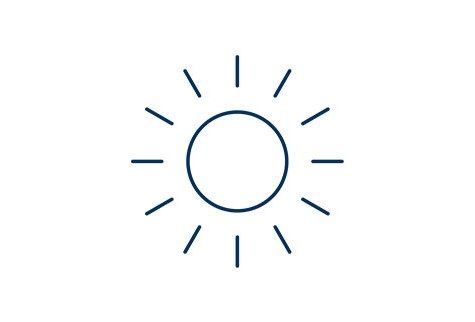 Wintergartenmarkise-Icon-Sonne