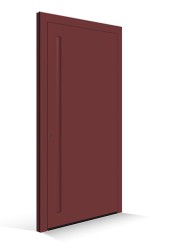 Le Corbusier Porte d'entrée - Remplissage le rubis - Poignée le rubis