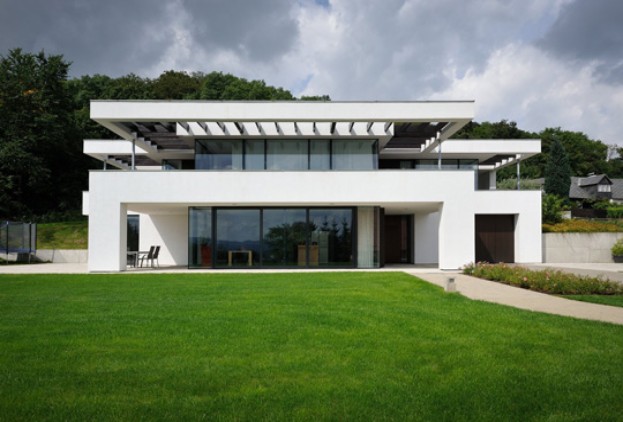 Patio door exterior view sliding door architect-designed house