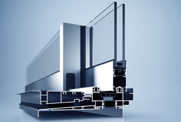 Posuvné dveře Terasové posuvné dveře heroal S 42 Detailní pohled Řez